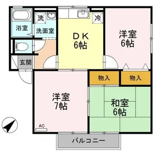 セジュール・ミナミ B棟【2階】の間取り