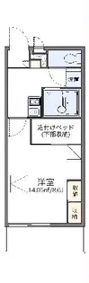 レオパレスよしけんIII【3階】の間取り