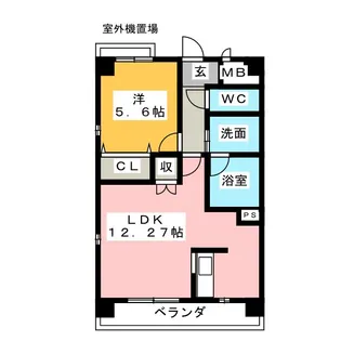 コンフォートスクエア【3階】の間取り