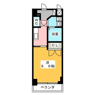 プレディアスタイル白川公園【6階】の間取り