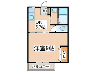 スカイガーデンI【1階】の間取り