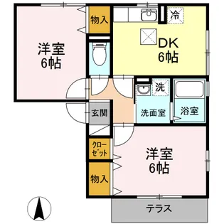 ピアドール【1階】の間取り