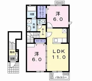 プランドール須恵中央A【2階】の間取り