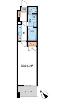 フィオーレ月島【3階】の間取り