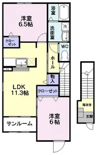 リリエンハイム C【2階】の間取り