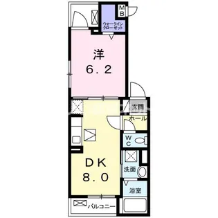 プラシード【1階】の間取り