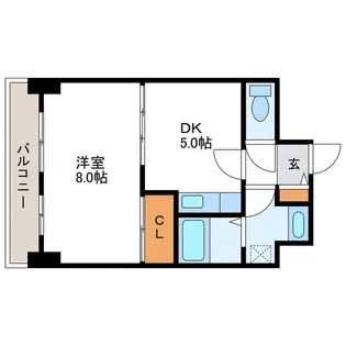 アートパレス壱番館【8階】の間取り
