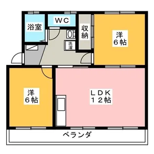ハイムカネハチ【1階】の間取り