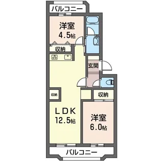 大倉山マリンコート【4階】の間取り