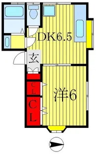 コーポ山本【1階】の間取り