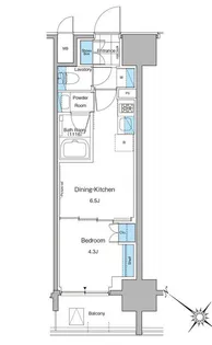 ルフォンプログレ西大井プレミア【6階】の間取り