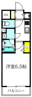 エスリード玉造THE CLASS【8階】の間取り