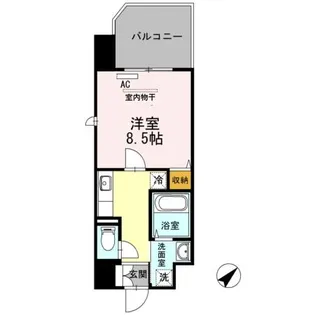 Hill Flat Osaki【5階】の間取り