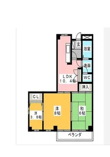 ロイヤルプライベートマンション【3階】の間取り