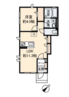 テラスプラム【1階】の間取り