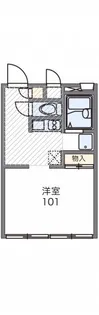 レオパレスレヴェルベールI【2階】の間取り