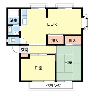 メゾンシャルマント【2階】の間取り