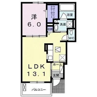 メゾン ブローテ【1階】の間取り