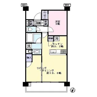 グランセンス吉川美南ステーションコート【7階】の間取り