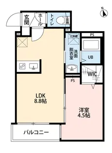 GROWRIO金ケ作【2階】の間取り