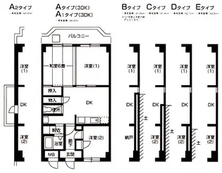 リバーサイド福長【4階】の間取り