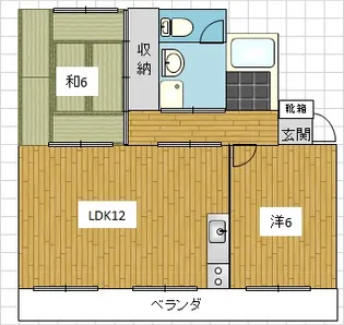 萩原ハイツ【3階】の間取り