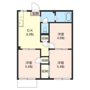 ウェルハイツ【1階】の間取り
