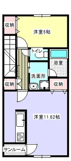 tres(トレ-ス)十和田宅建メイト【2階】の間取り