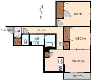 グラン・ブルーN【2階】の間取り