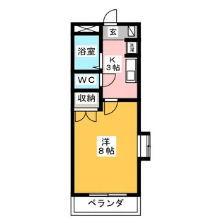 カーサU【1階】の間取り