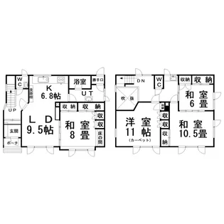 北海道釧路市昭和町2【一戸建】の間取り