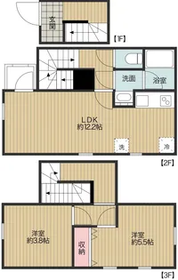 アクア二子玉川【2階】の間取り