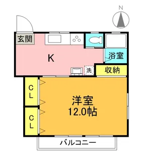 フルジェンテ並木【2階】の間取り