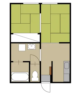スカイコーポA【2階】の間取り