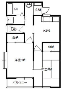 ラ・ファミールB【1階】の間取り