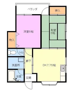 ヴァンベール【1階】の間取り