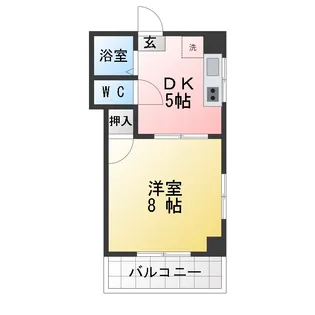 パークサイドマンション【5階】の間取り