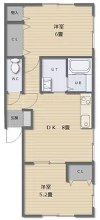 コーポラス富岡11号【2階】の間取り
