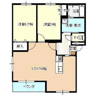 タワード【3階】の間取り