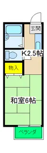 ハイツグリーン【2階】の間取り