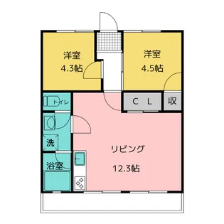 メトロポリス3号館【3階】の間取り