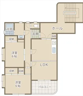 プレジデントマンション【2階】の間取り