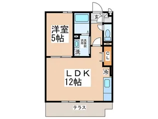 シャルトボナール【2階】の間取り