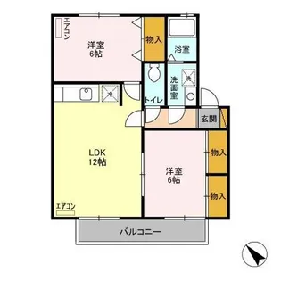 K‘Sパビリオン A【1階】の間取り