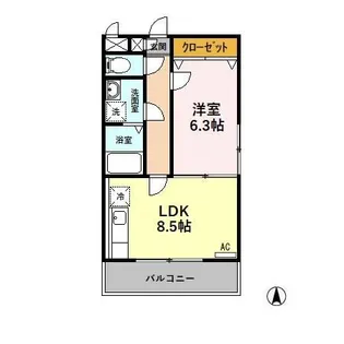 花水木【2階】の間取り
