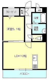 ヴィラージュ太田【4階】の間取り