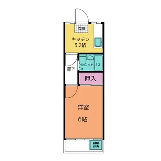 ユーキコーポ【2階】の間取り