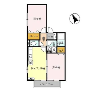 セジュール・ウィスタリア【1階】の間取り