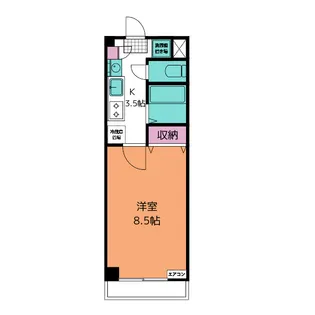 カリンマンション【3階】の間取り