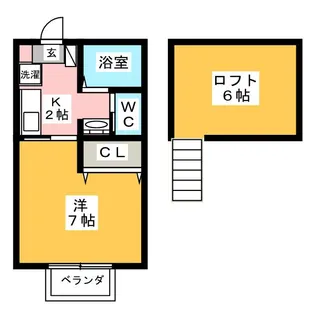 シオンコート【1階】の間取り